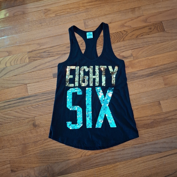 Victoria's Secret PINK Black Tank Top - Picture 1 of 3
